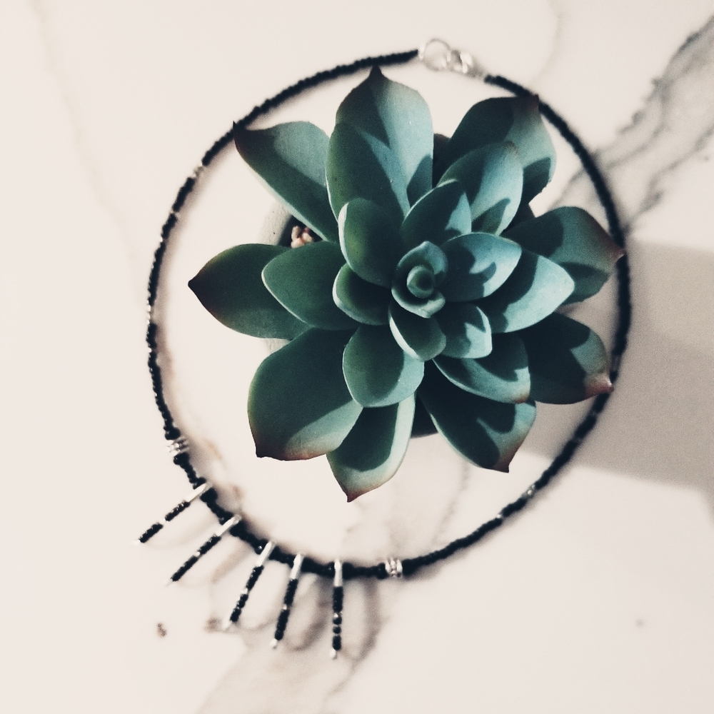Handmade Safety Pin Necklace - Picture 3 of 12